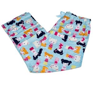 Small Shop Blue Flannel Oriental Doll Pj Pants